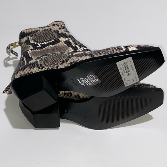ALL SAINTS LENORA SNAKE PRINT LEATHER BOOTS Bootie Women’s SIZE 8 & 11 - Picture 7 of 14